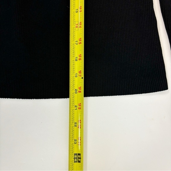 NICHOLAS Cosima Long Sleeve Ribbed Lace Up Top in Black Size S - Picture 11 of 11